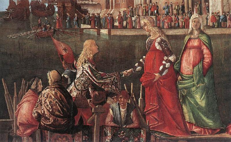 Vittore Carpaccio Meeting of the Betrothed Couple (detail) China oil painting art